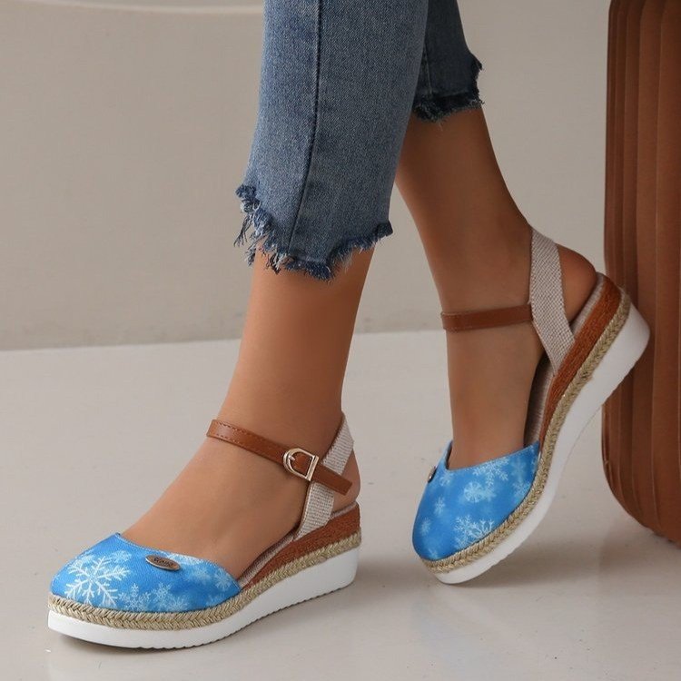 Dame Wedge-sandaletter med elegant rem og komfortabelt fodseng Stilla