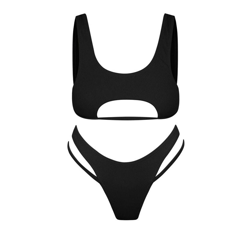 Dame bikini sæt med innovativt cut-out design Skovae
