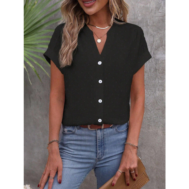 Dame Let Knap-Bluse Stilla