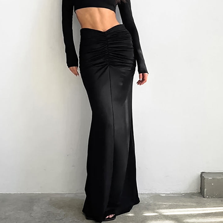 Dame Figursyet Sæt bestående af Crop Top og Maxikjole Stilla