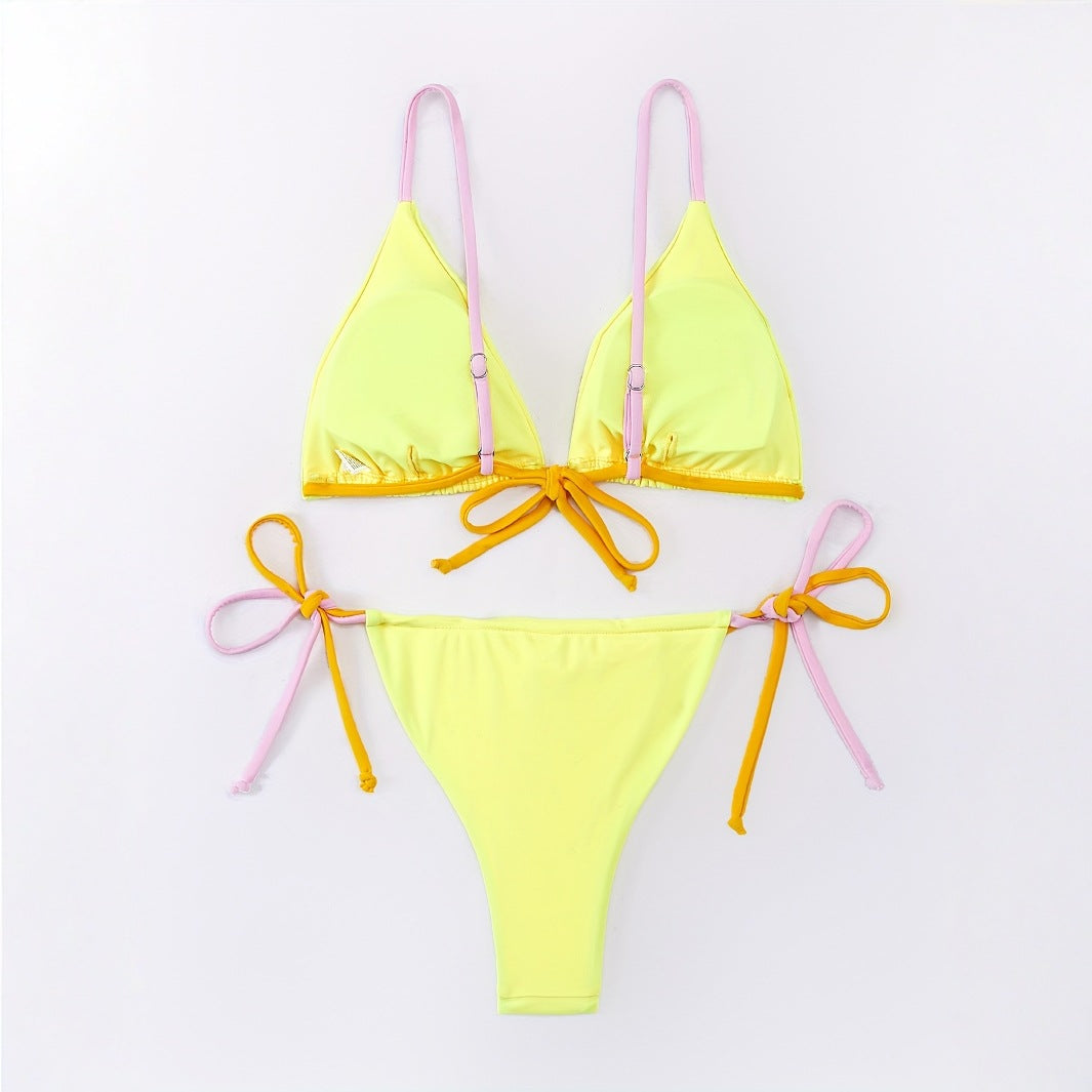 Dame Bikini-sæt med justerbare bånd og livsglad design Stilla