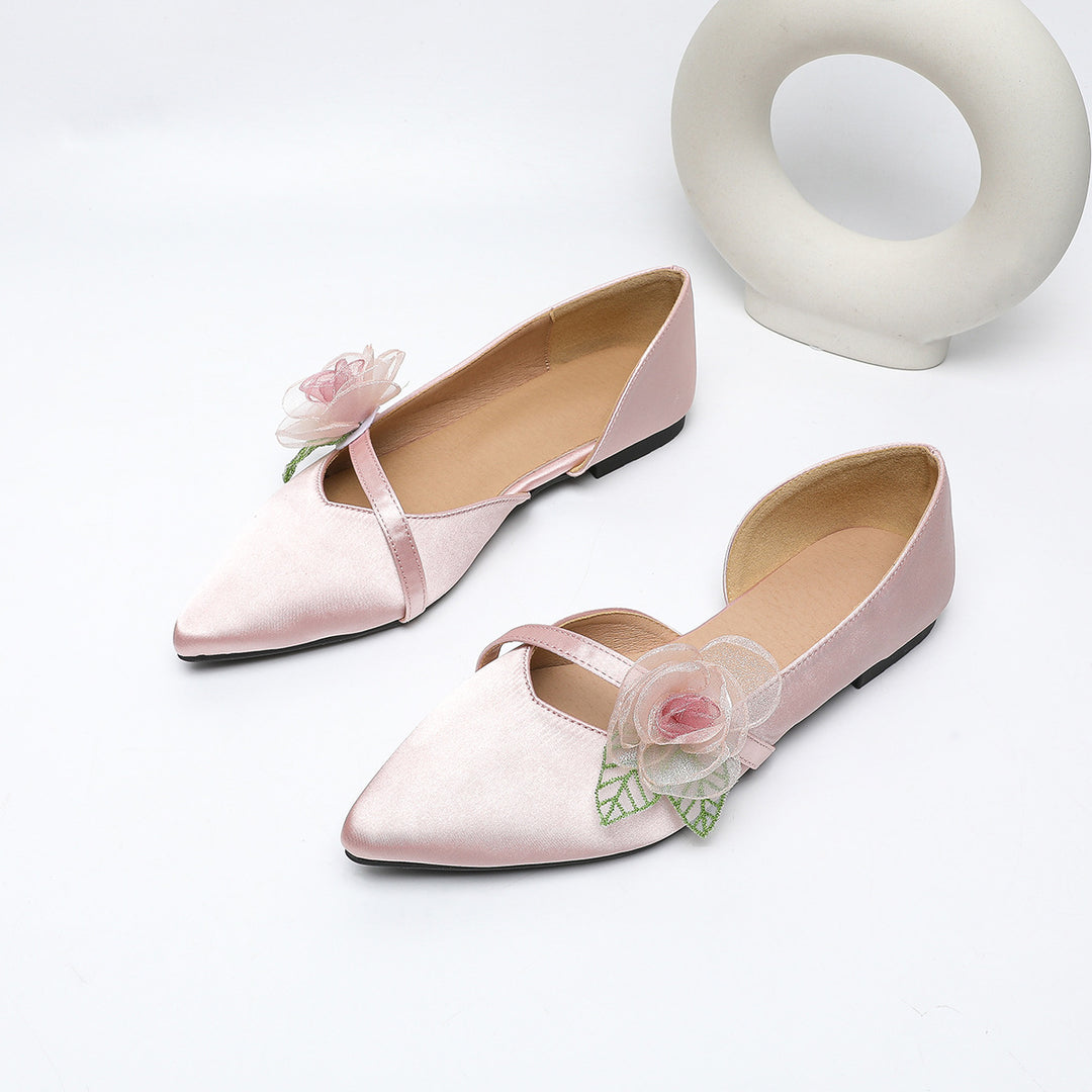 Dame Ballerinas med originalt blomstermønster og elegant snit Stilla