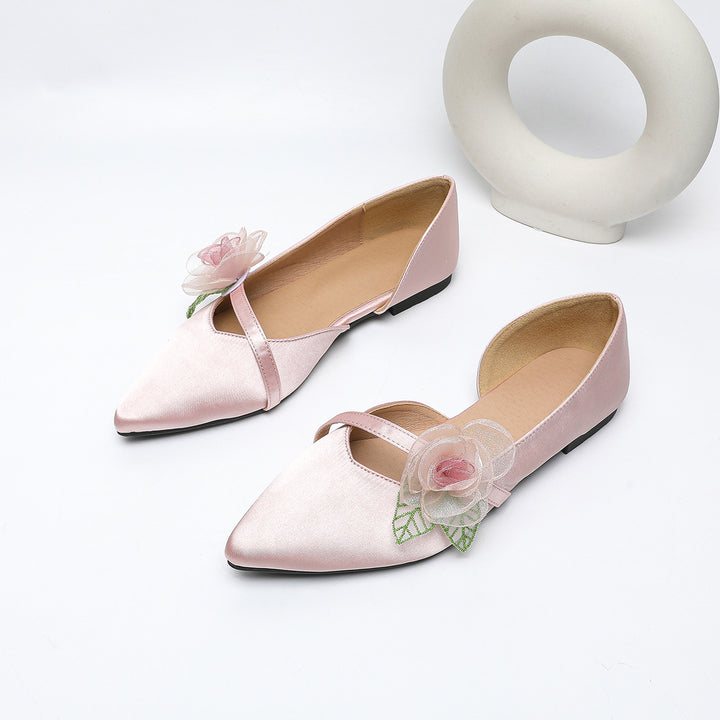 Dame Ballerinas med originalt blomstermønster og elegant snit Stilla