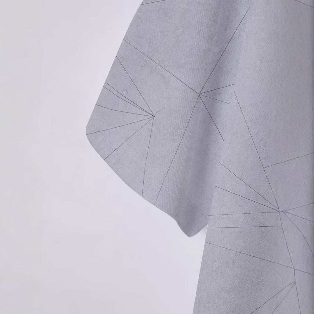 Herrer poloshirt med kreativt geometrisk design og moderigtigt krave Stilla