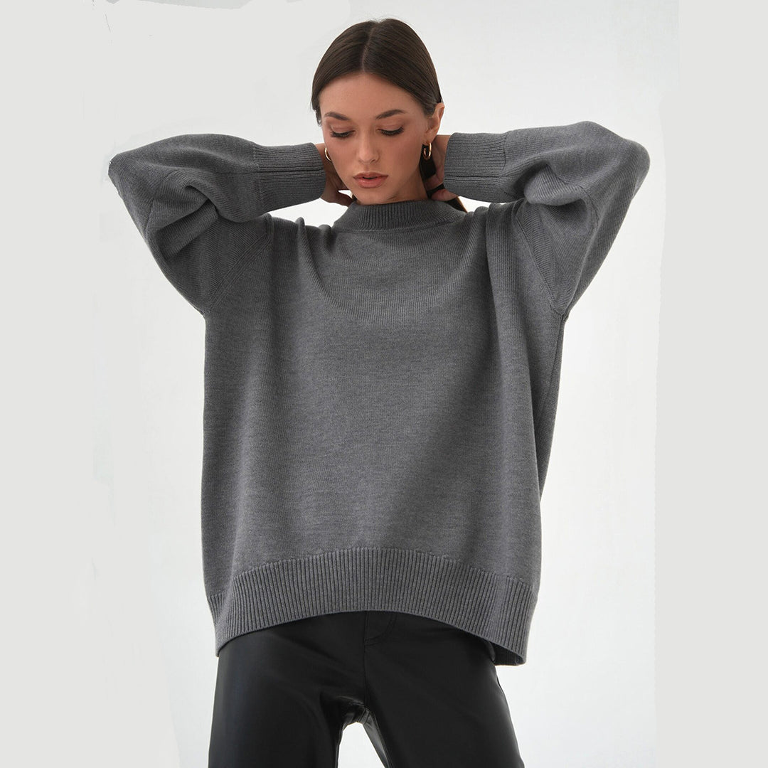 Kvinders oversized sweater med tekstureret strikmønster Stilla