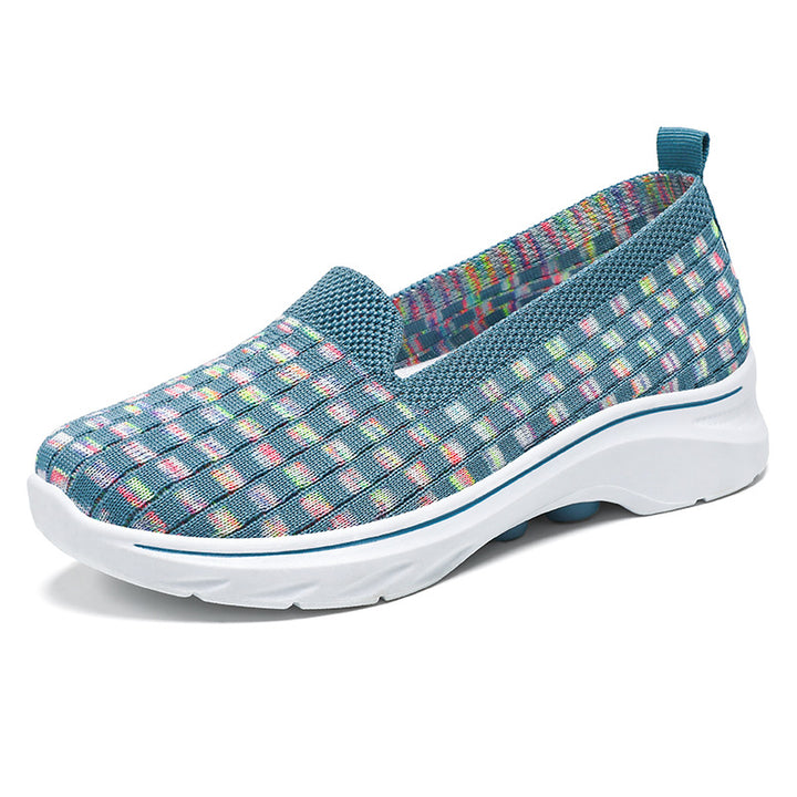 Dame Bekvemme Slip-On Sko med elastisk Overdel og fleksibel Sål Stilla