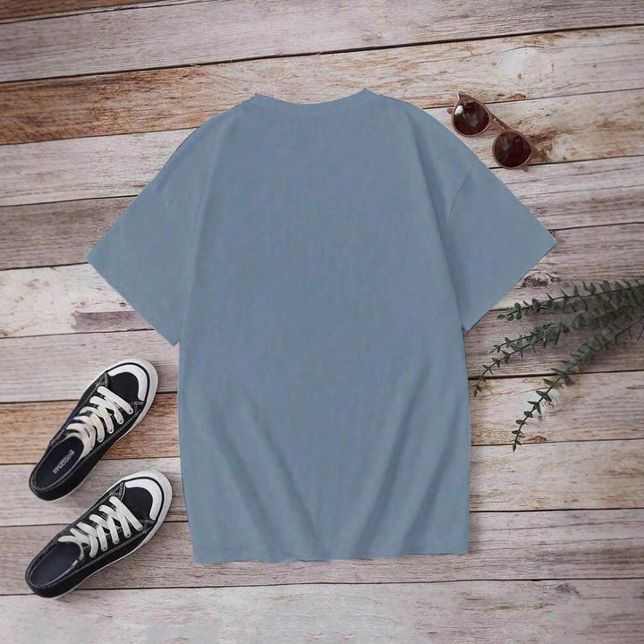 Dame T-shirt med blomster motiv og legende sløjfe dekoration Stilla