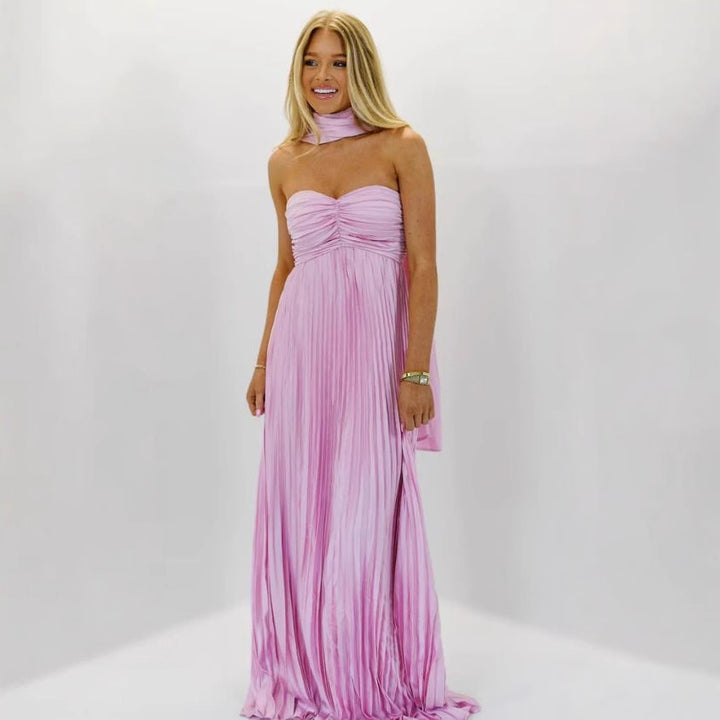 Damer elegante Maxi-nederdele med plisseringer Skovae