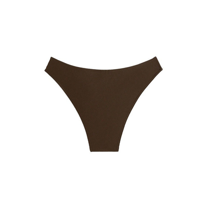 Dame Højskåret Bikini-Bund med dekorative ringe Skovae
