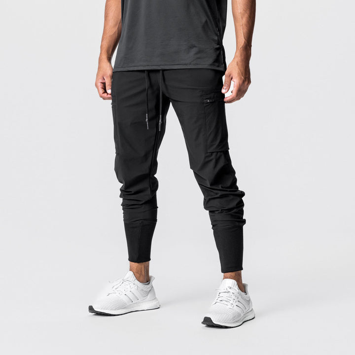 Herre multifunktionel sportbukser med sidelommer med lynlås og elastisk talje Stilla