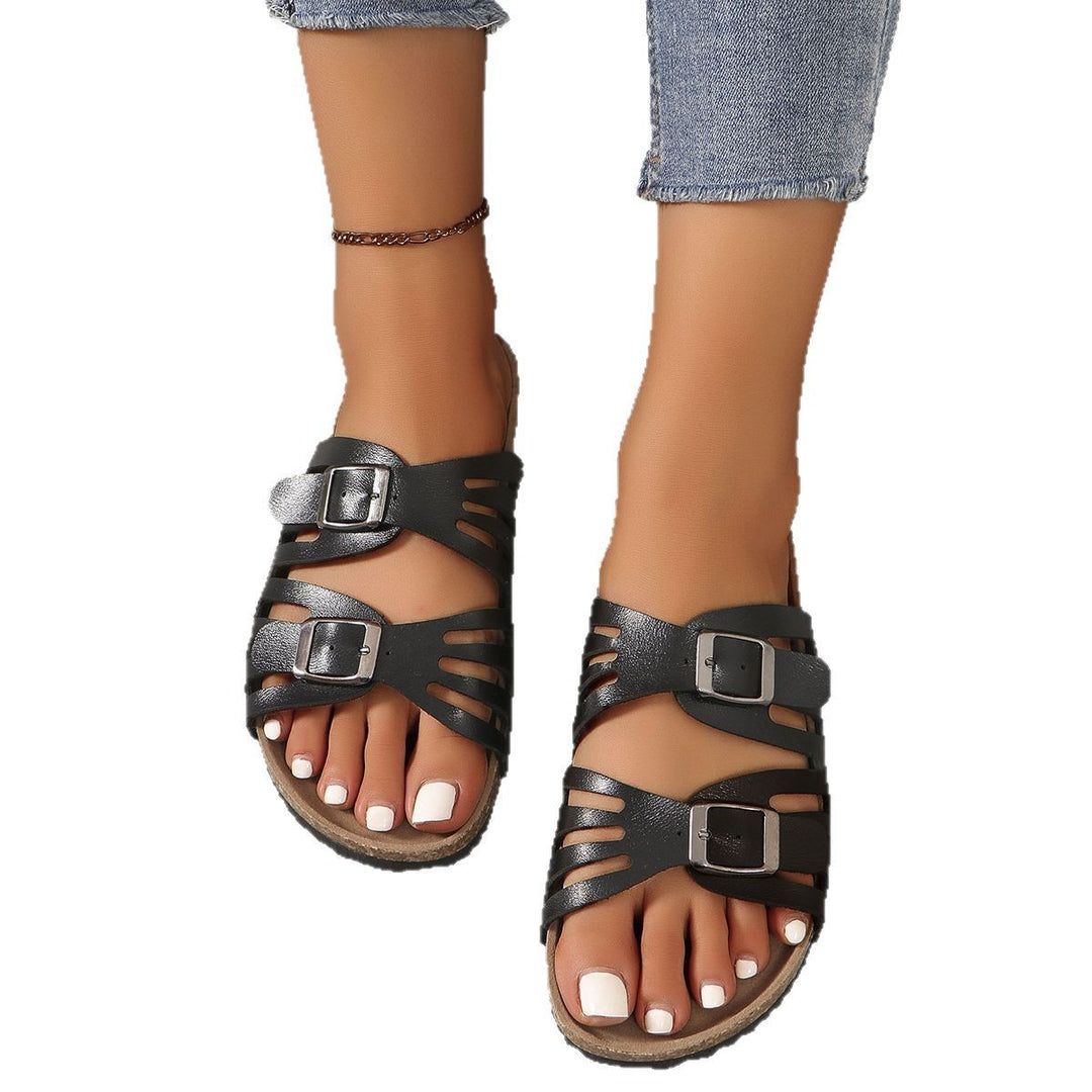 Dame Komfortable Sandaler med justerbare remme og ergonomisk fodseng Stilla