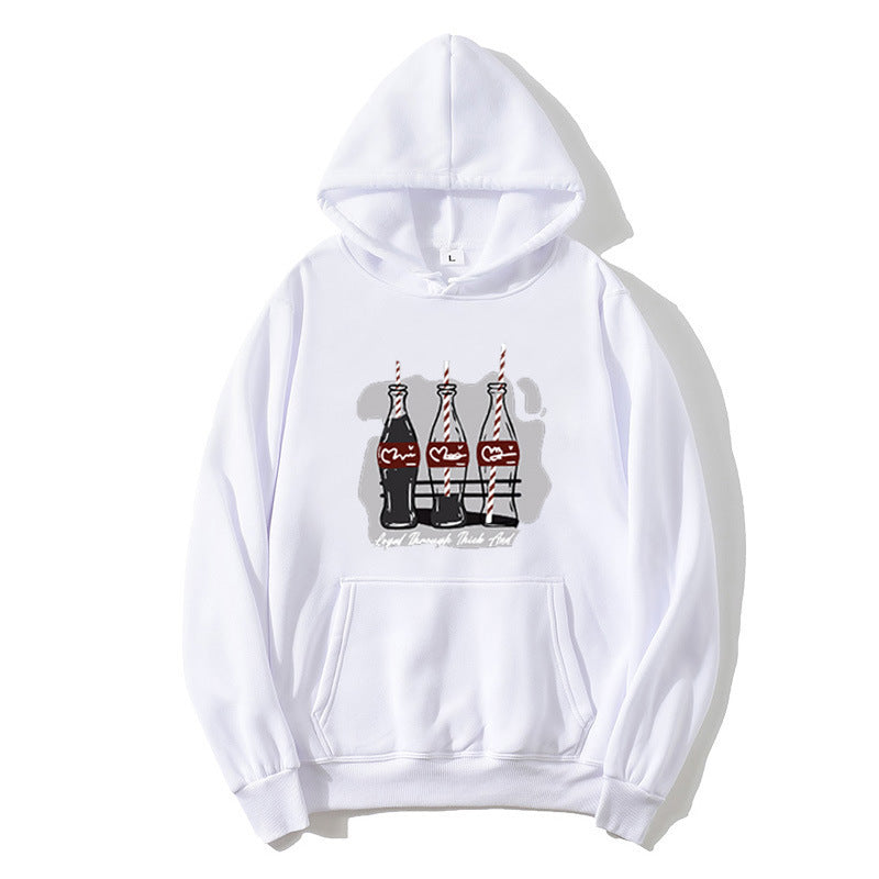 Dame hoodie med legende Coca-Cola flaske motiv Skovae