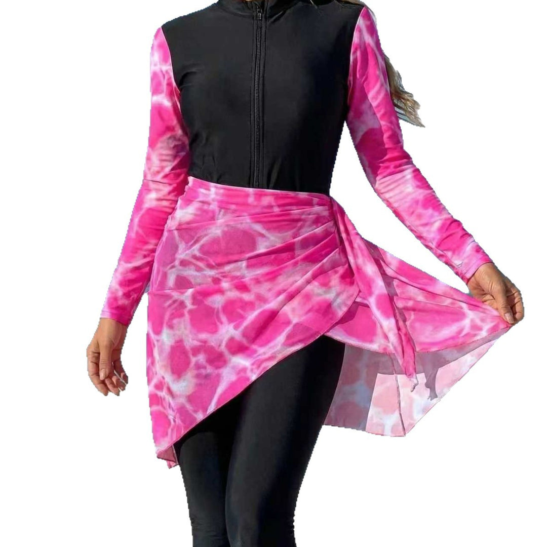 Dame modischer Rashguard med inderskørt Skovae