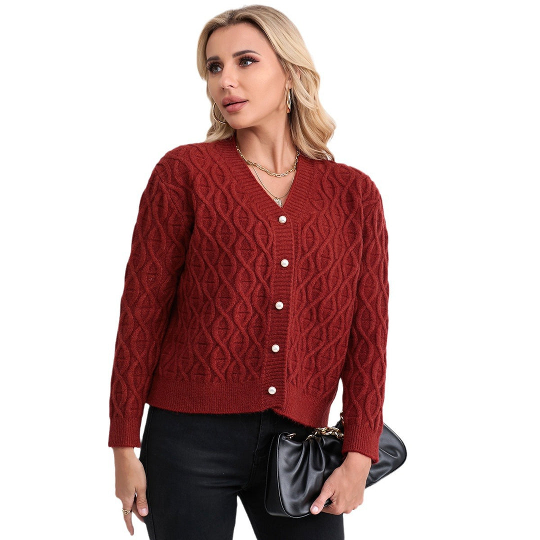 Kvinders designer cardigan med kabelmønster og bløde farver Stilla