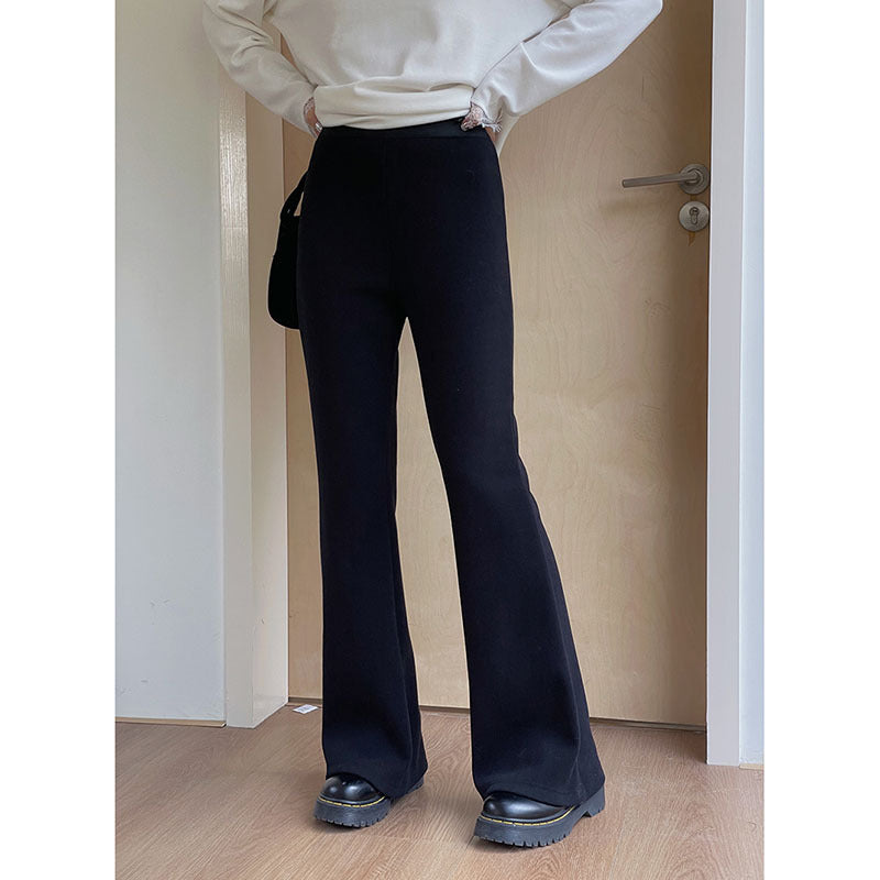 Dame flared High-Waist bukser lavet af bløde materialer med høj bærekomfort Stilla