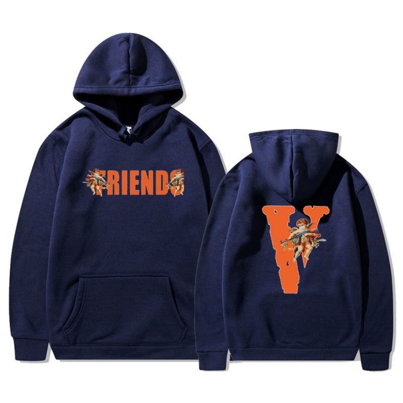 Kvinde hoodie med karakteristisk front- og rygprint Skovae