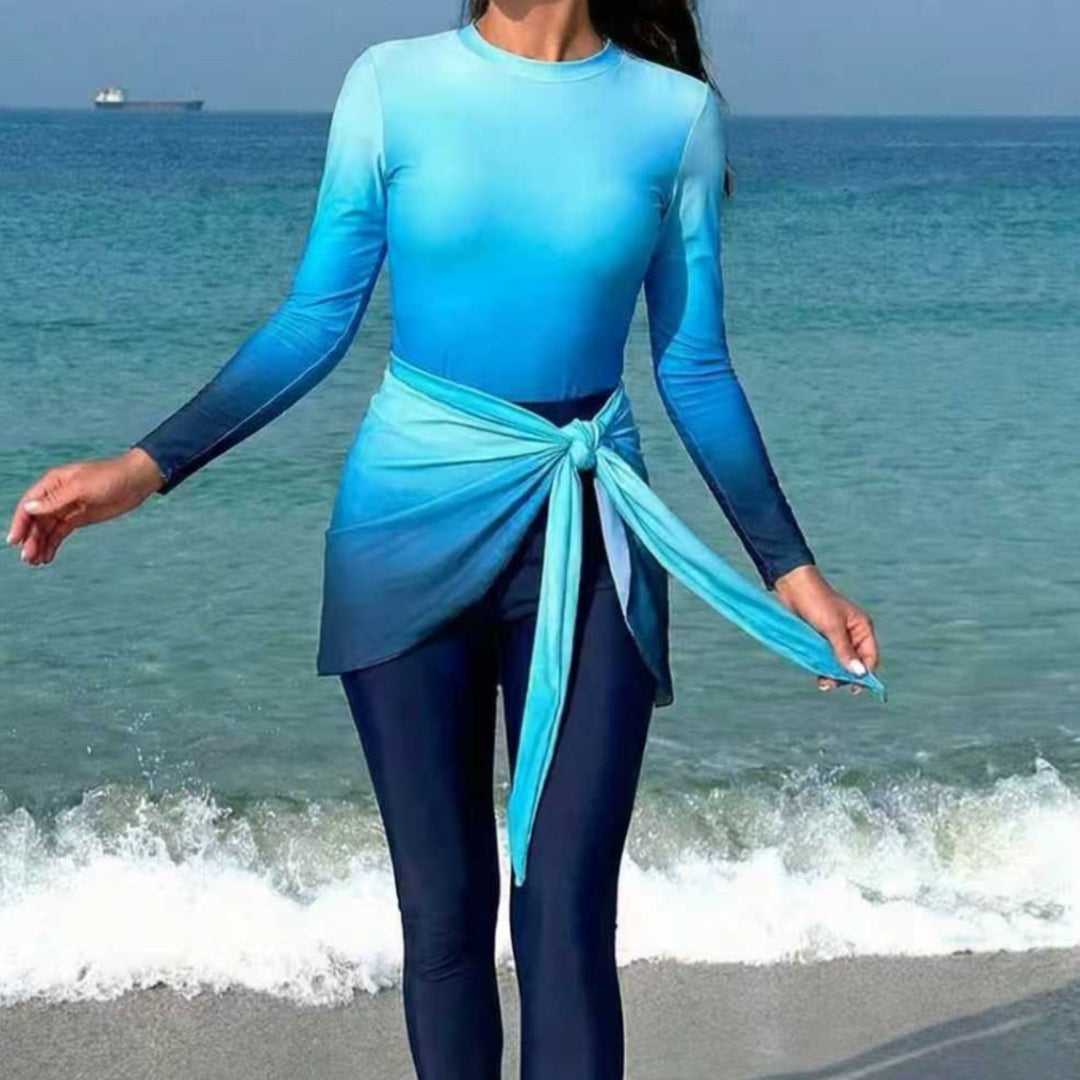 Dame Mode Surfdragt med elegante indviklingsdetaljer Skovae