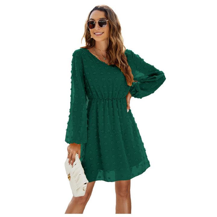 Dame luftig sommerkjole med romantiske ruffles detaljer Stilla