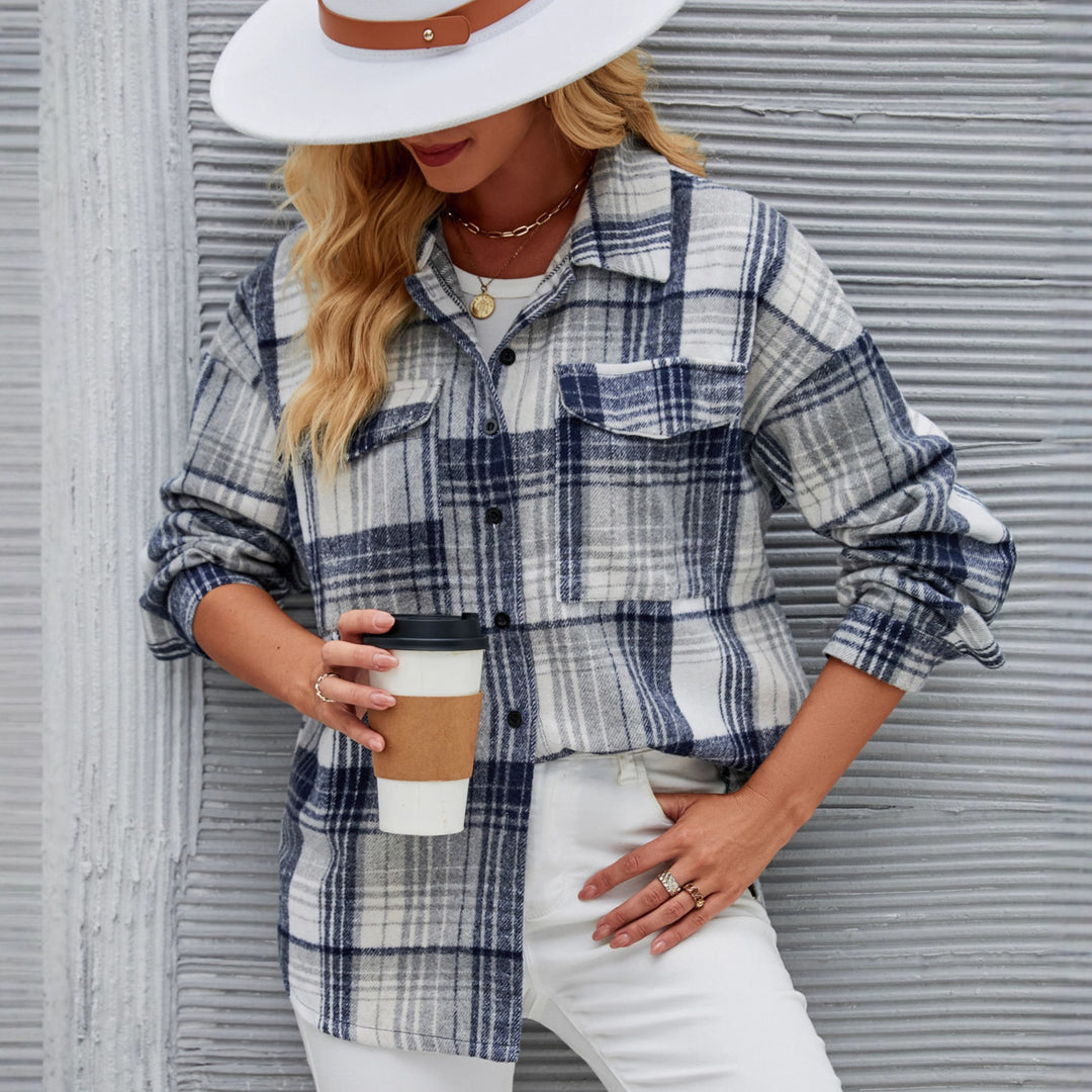 Dame ternet overshirt lavet af kvalitets flanel med praktiske lommer Skovae