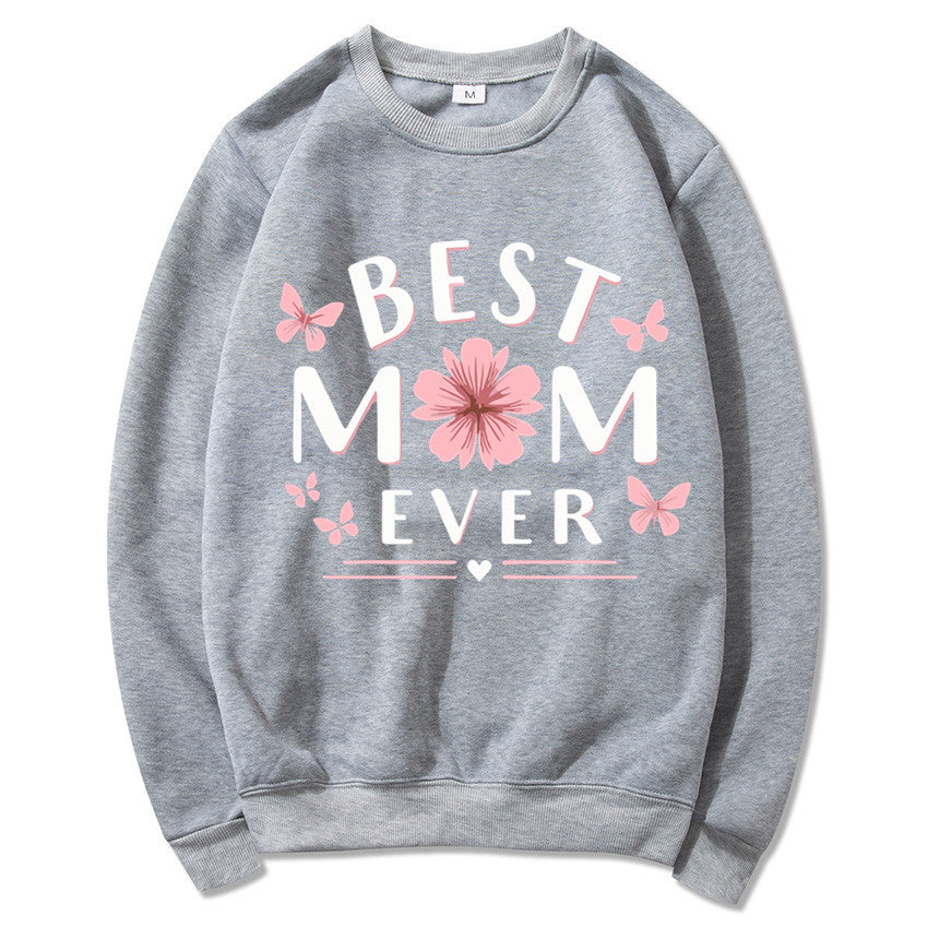 Kvinders sweatshirt med legende yndlingsudsagn og blomsterdesign Stilla