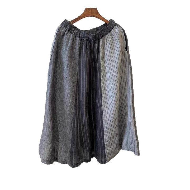 Dame Casual Blandet Stof Midi Nederdel Stilla
