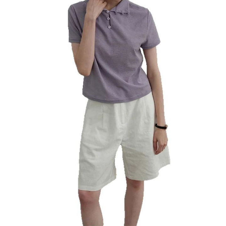 Dame Polo T-shirt med moderne snit og fin tekstur Stilla