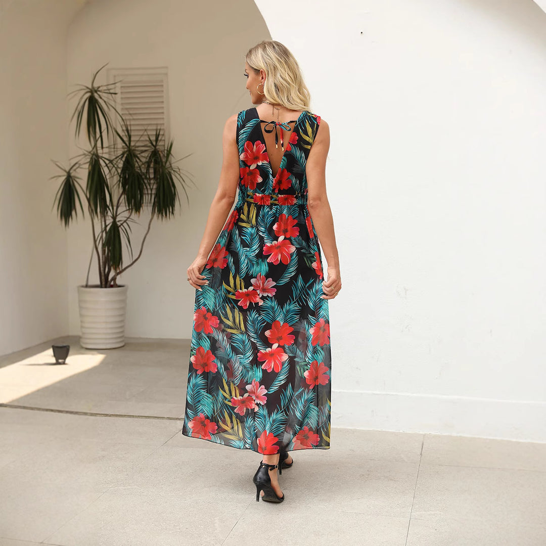 Kvinder Blomster Lang Maxi Kjole Stilla