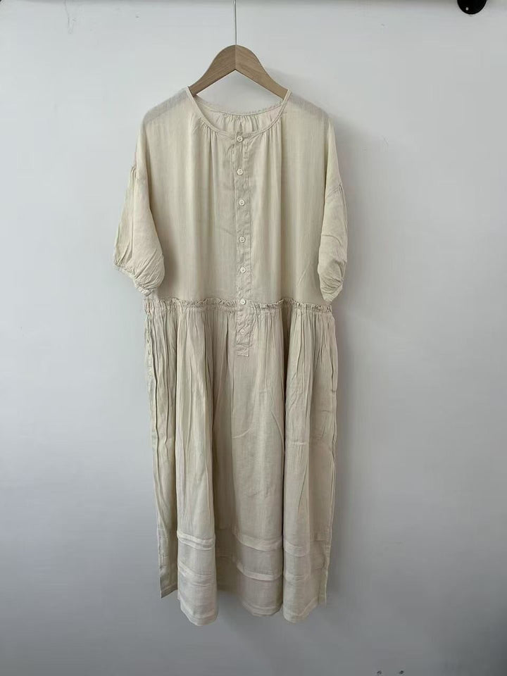 Femme Casual Knap-op Kjole Stilla