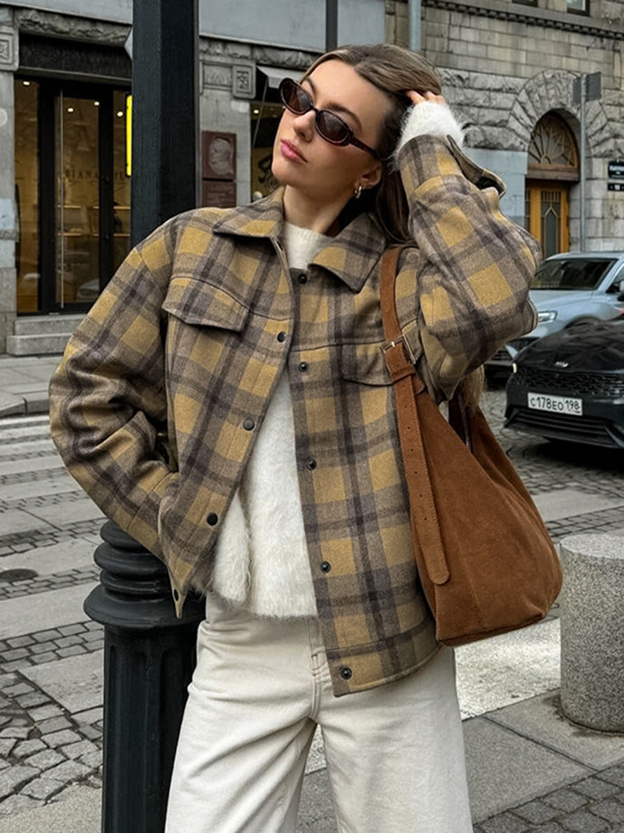 Dame Ternet Overshirt-Jakke med moderne snit og praktiske lommer Stilla