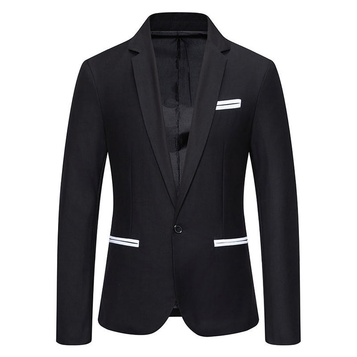 Herrer skræddersyet Slim-Fit Blazer med kontrasterende besætning Stilla
