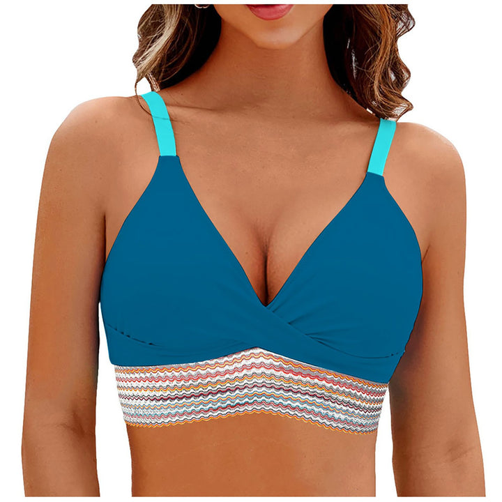 Dame Wickel-Bikini-top med moderne mønster Skovae