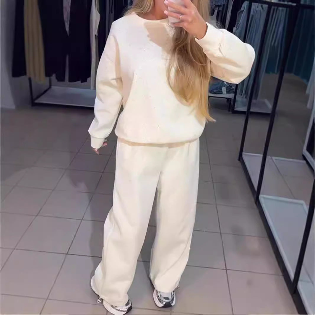 Dame Sweatpants sæt med stilfulde prikker Stiila