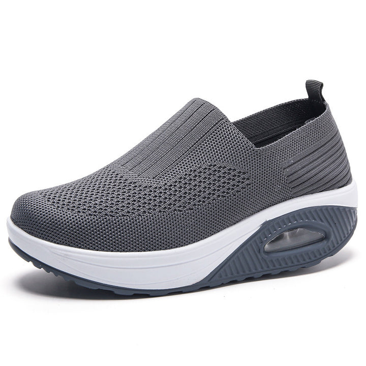 Dame åndbare Slip-On sneakers med støddæmpende sål og fleksibel pasform Stilla