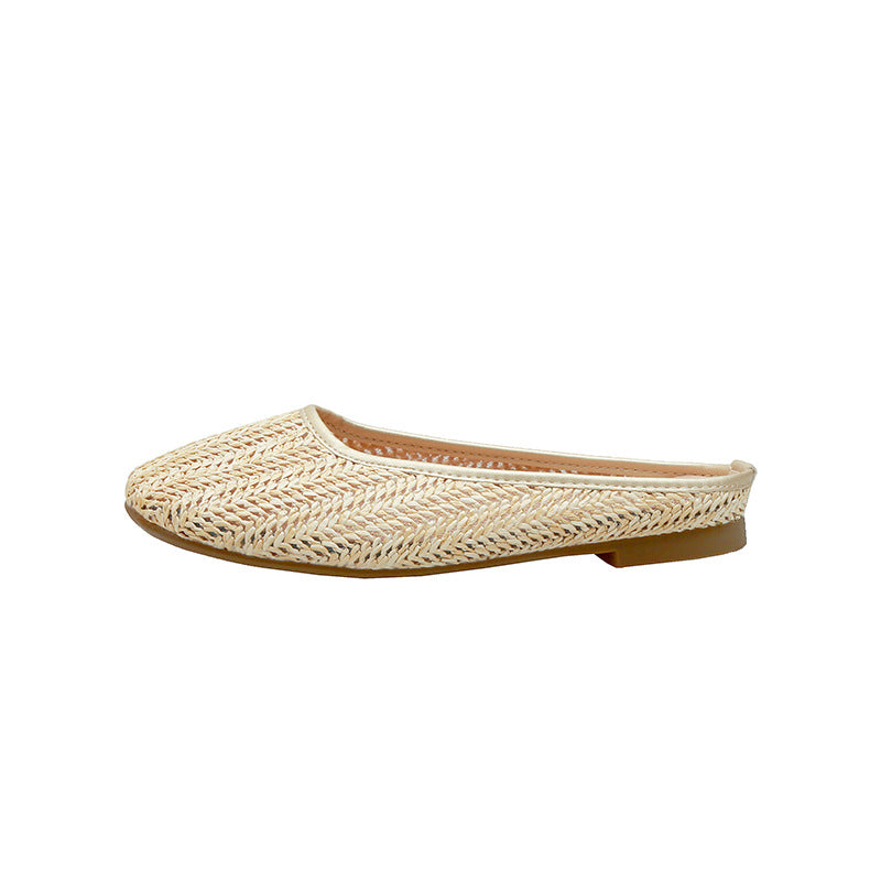Dame Ballerinas lavet af vævet materiale med flad sål og elastisk kant Stilla