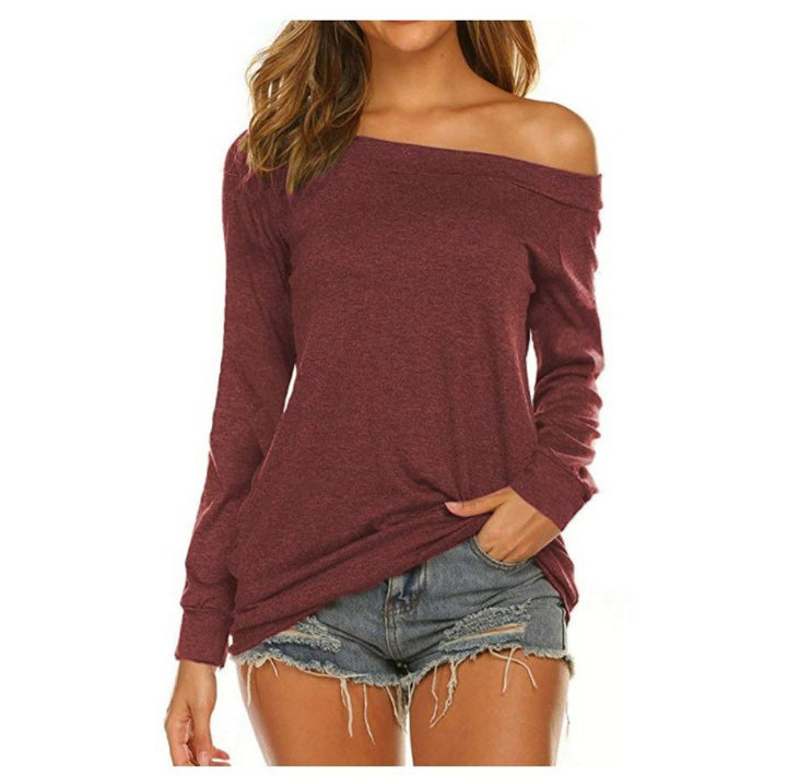 Dame Off-Shoulder Langærmet Bluse Stilla