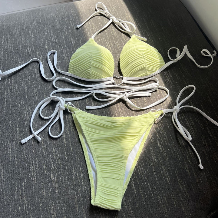 Dame Bikini-sæt med innovativt design og justerbare stropper Stilla