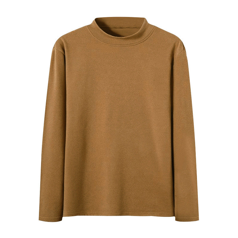 Herrer nan kropsnær finstrikket pullover med tæt rund halsudskæring Skovae