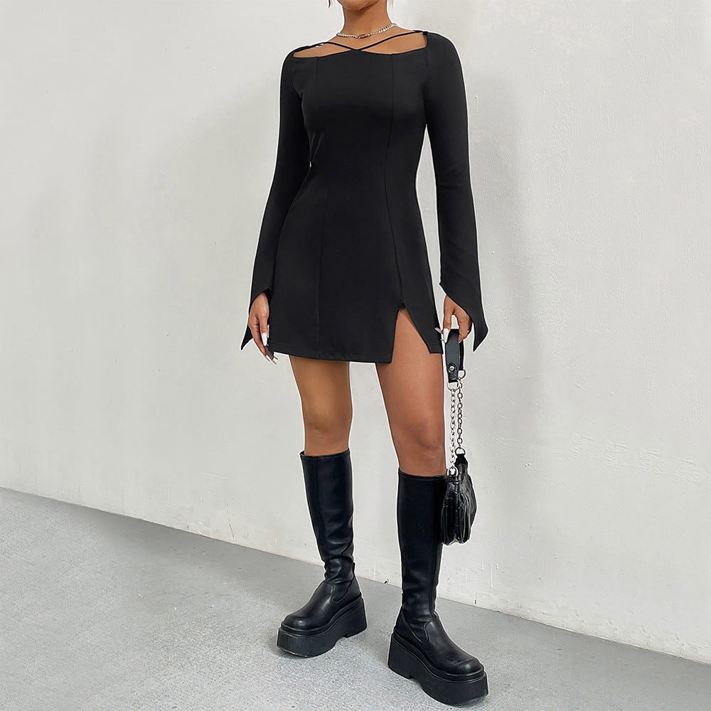 Stilla | Trendy Hulsnit Pullover Mini Nederdel