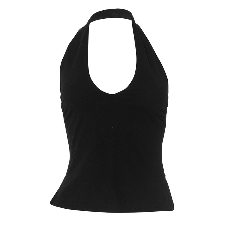 Femme Halter Neck Slim Fit Top Stilla
