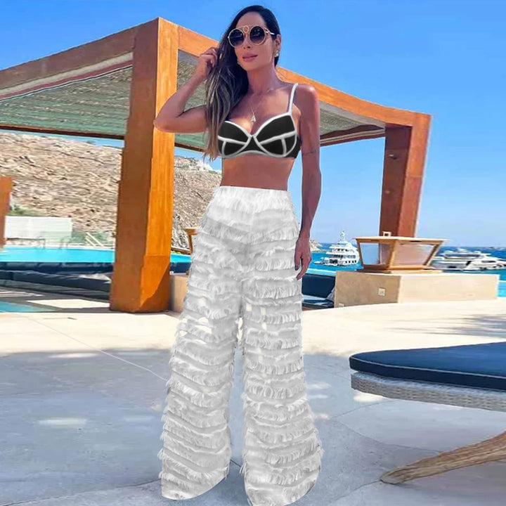 Dame bikini sæt med elegant flæsedesign og moderne snit Stilla