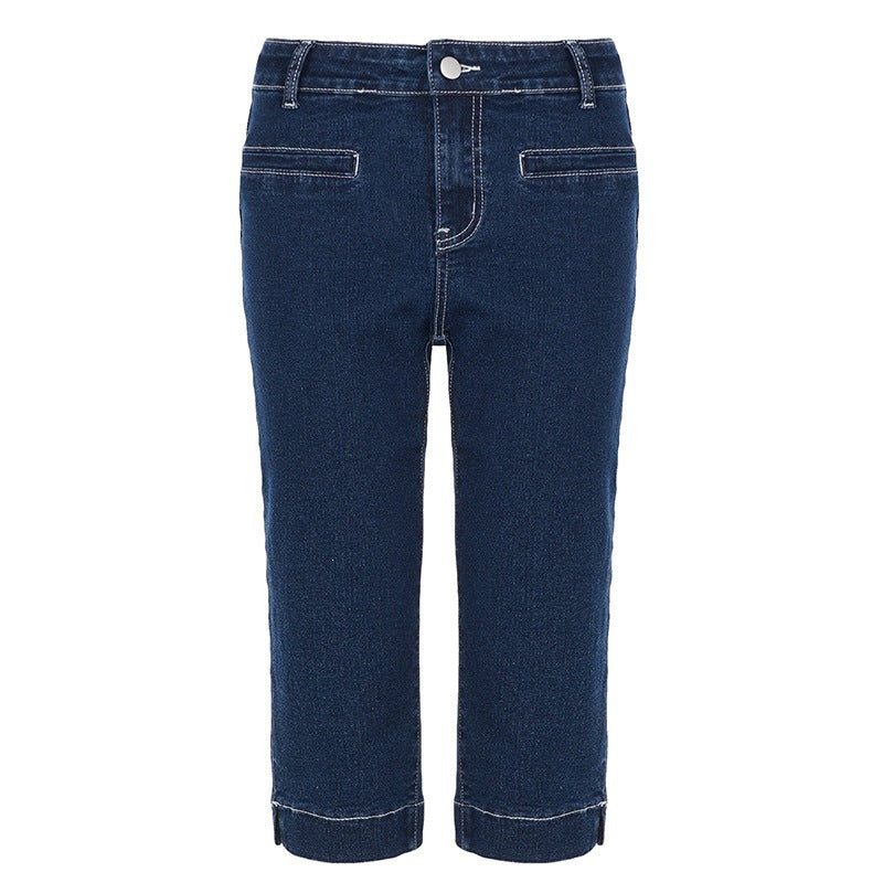 Damen klassische Jeans im Komfortschnitt mit turn-up Saum Skovae