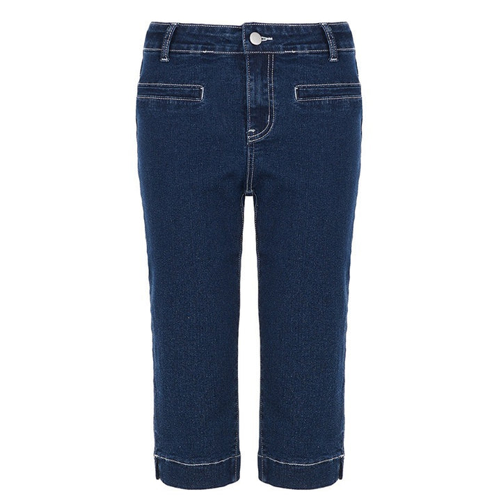 Damen klassische Jeans im Komfortschnitt mit turn-up Saum Skovae