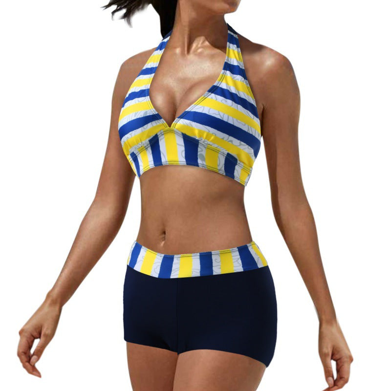 Dame Sporty bikini med højt skåret underdel Skovae