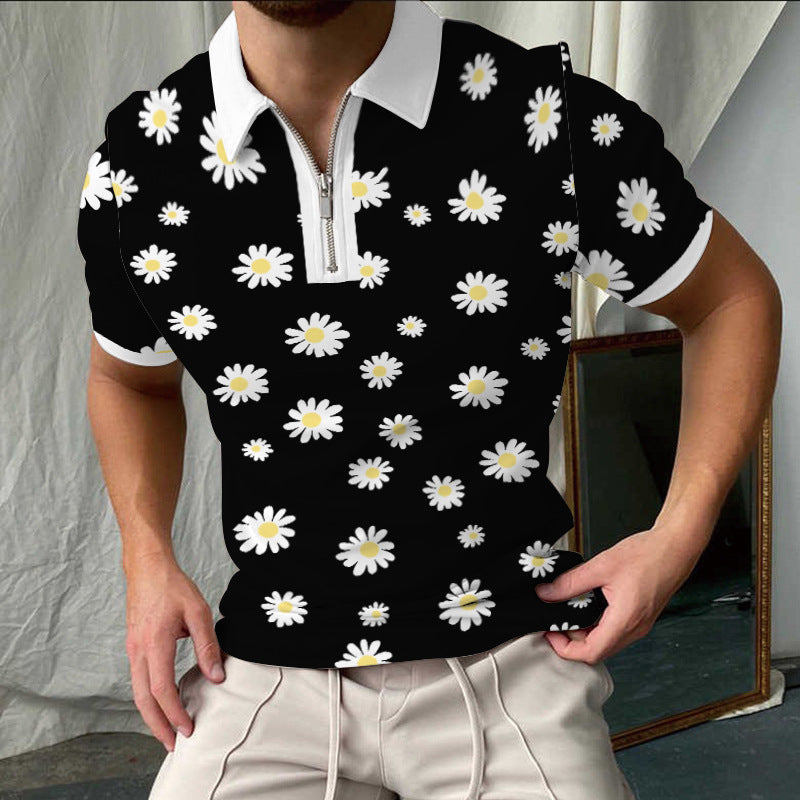 Stilfuldtternet Kortærmet Polo-Shirt til Herrer Stilla