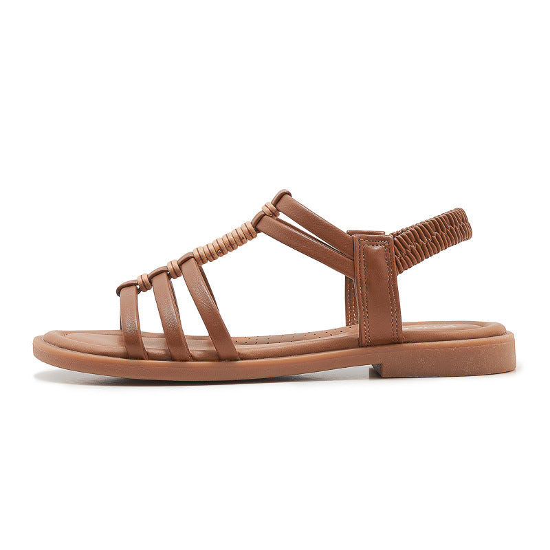 Dame sandaler med ergonomisk fodseng og elastiske remme Stilla