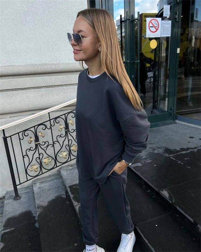 Stilla | Trendy Mode Elastiske Bukser To-Delt Sæt
