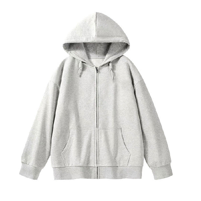 Kvindernes hoodie sweatshirt jakke med ergonomisk snit og praktisk lynlås
