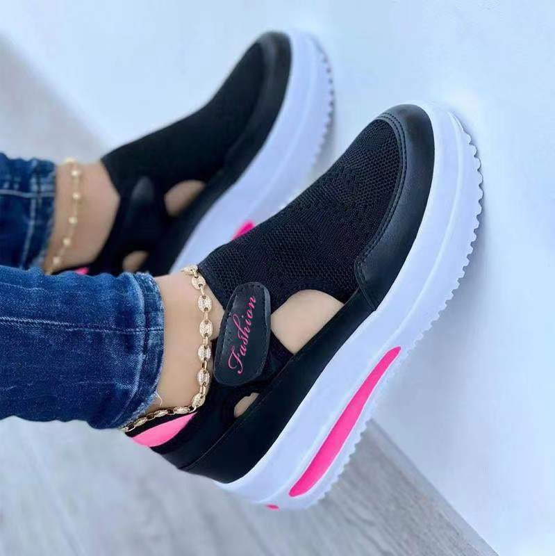Dame Slip-On Sneakers med åndbart mesh-overmateriale og ergonomisk sål Stilla