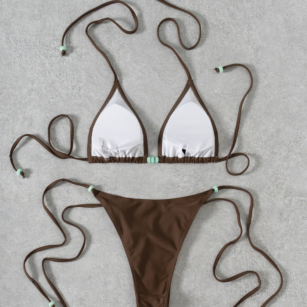 Dame Triangel-Bikini med elegante detaljer Skovae