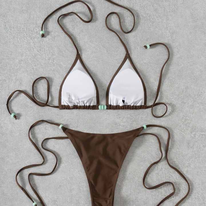 Dame Triangel-Bikini med elegante detaljer Skovae